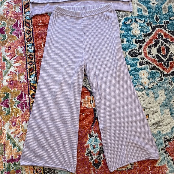 Free People Hailee Sweater Set, Aloha Lilac, Size Medium - Picture 3 of 5